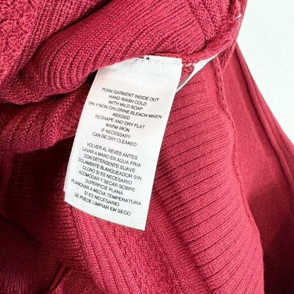 Rachel Roy Collection Dress Women’s 1X Ribbed Sleeveless ribbed Career NWT red - Picture 7 of 10